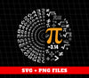 Pi Number, Love Pi, Love The Number Of Pi, Best Of Number, Digital Files, Png Sublimation