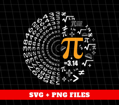 Pi Number, Love Pi, Love The Number Of Pi, Best Of Number, Digital Files, Png Sublimation