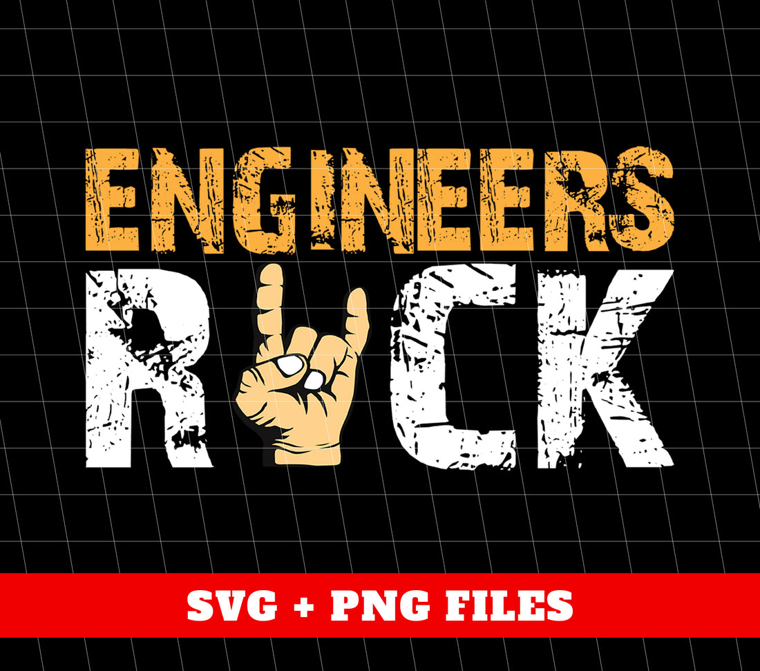 Engineers, show your love for your profession with these rock-inspired digital files. Featuring a rock hand, rock sign, and "love rock" design, these PNG files are perfect for sublimation printing. Add some rockstar flair to your engineering projects today.