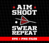 Aim Shoot Swear Repeat, Love Billiard, Billiard Lover, Digital Files, Png Sublimation