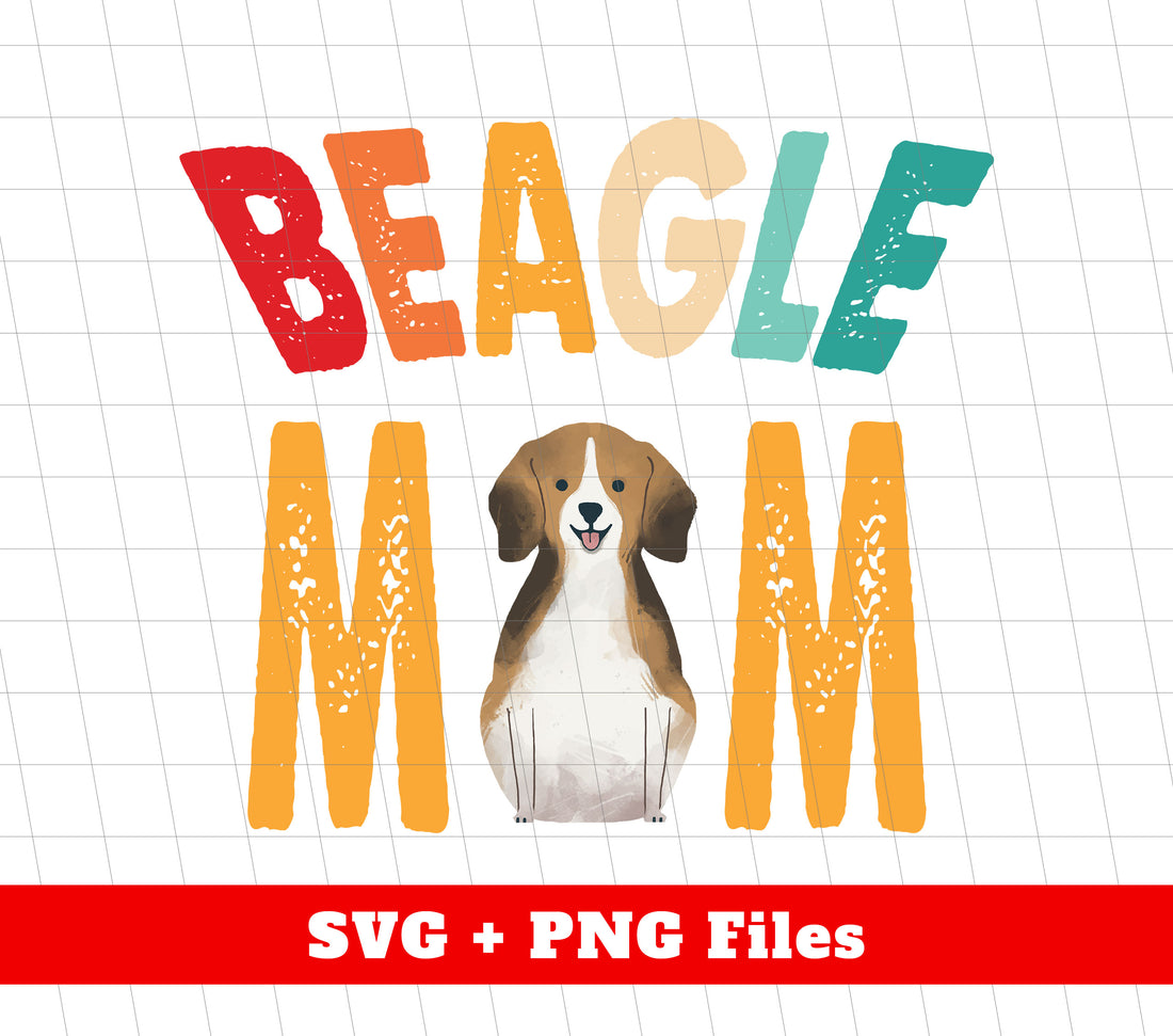 Celebrate your love for your furry friend with our Beagle Mom Retro Beagle Dog Mom Digital Files. Perfect for sublimation, these Png files are a fun, unique way to show off your love for Beagles. Get yours today and make your Beagle the talk of the town!
