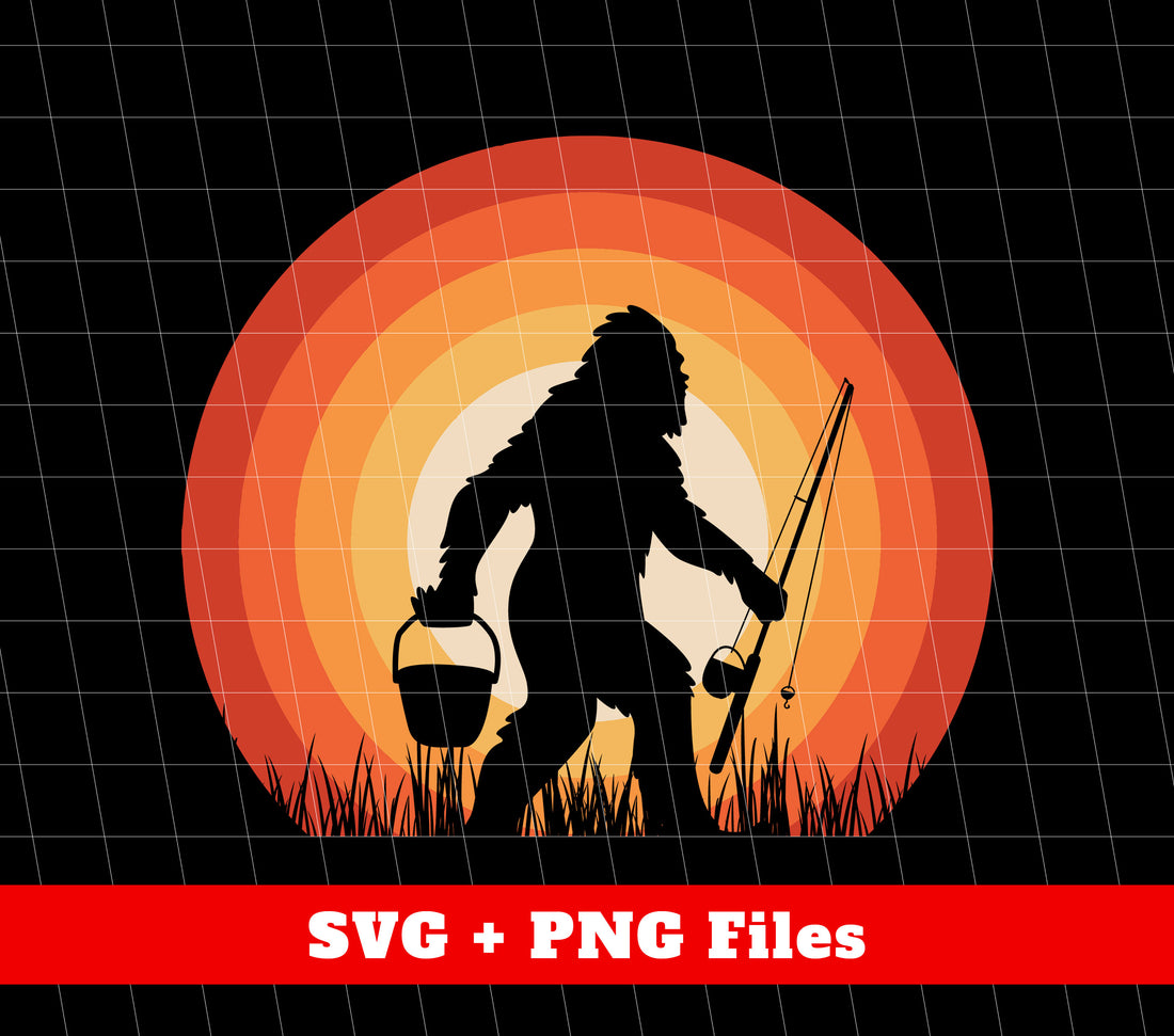 This digital pack includes Big Foot Silhouette, Retro Big Foot, and Big Foot Fishing designs in PNG format. Perfect for sublimation projects and adding a unique touch to your crafts. Make a statement with these high-quality, professionally designed graphics.