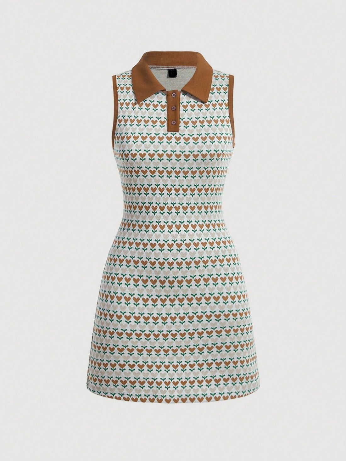 Step up your style game with our All-over Print Contrast Collar Dress. This chic addition to your wardrobe features a unique all-over print and a contrasting collar, adding a touch of sophistication to any outfit. Don't miss out on this must-have dress for any fashion-forward individual.