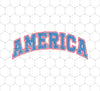 America Text, American Patriotic, 4th July Retro, 4th July, Png For Shirts, Png Sublimation