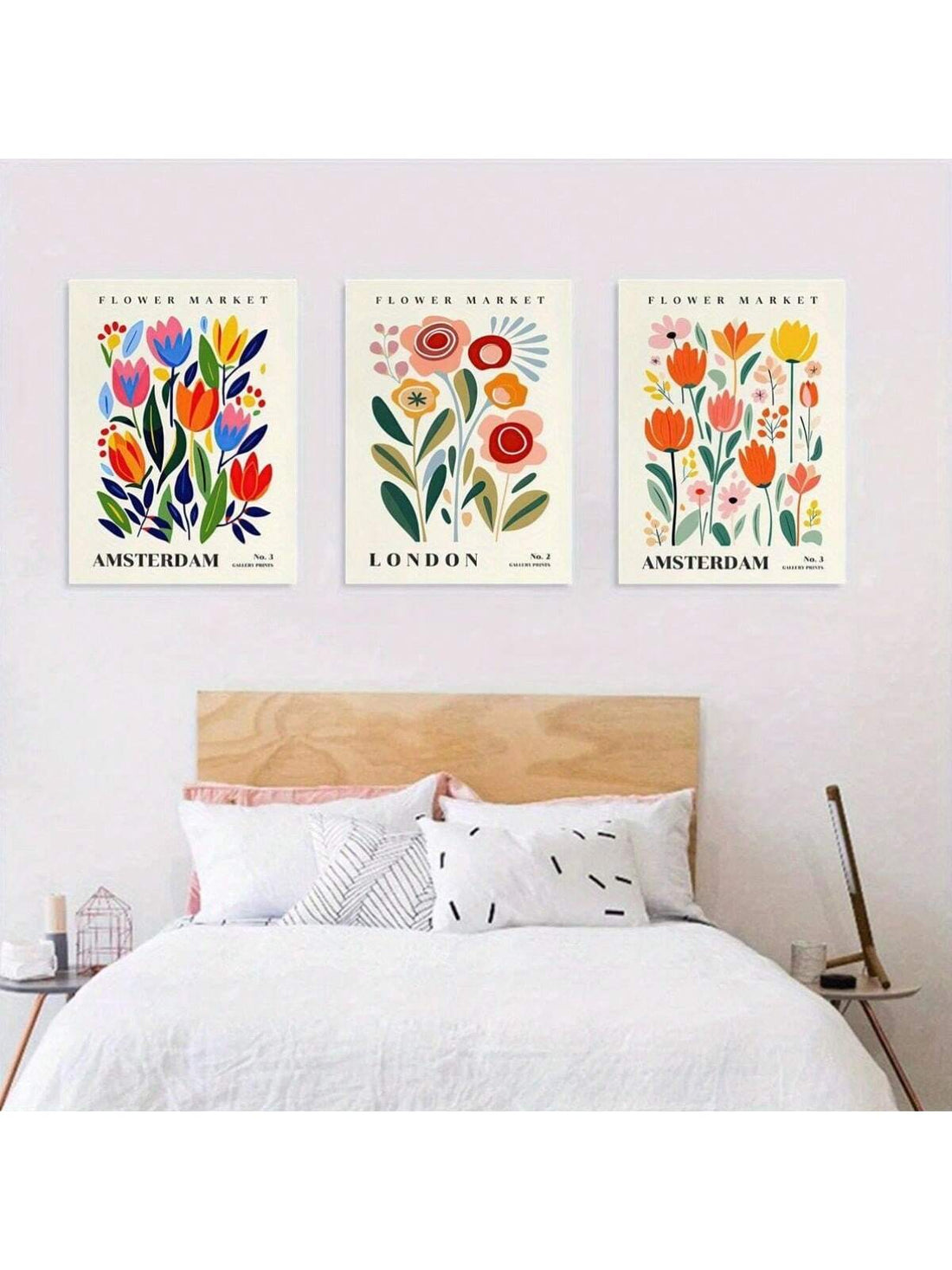 Bring a splash of springtime fun to your walls with the Amsterdam Flower Market 3-Piece Canvas Art Set! These vibrant botanical prints add a fresh, lively vibe to any room—whether it's your cozy living room or your busy office. Let these cheerful floral designs brighten your space and spark joy every day. Perfect for plant lovers who want a little garden magic without the watering!