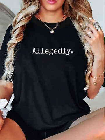 Amusing Allegedly Funny Lawyer T-Shirt - Perfect Gift for Legal Eagles!