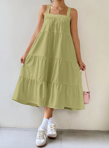 Effortless Chic: Sleeveless Babydoll A-Line Dress for Summer