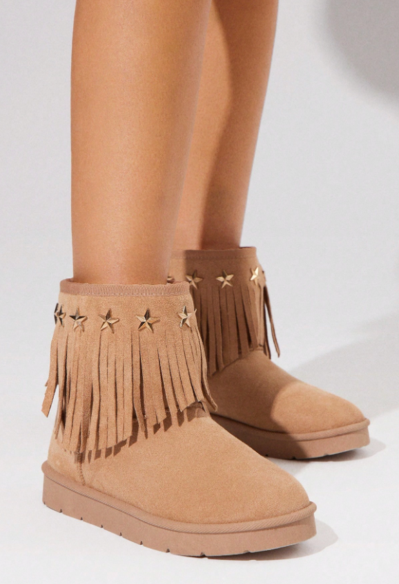 Step Into Style and Comfort with Faux Leather Lace-Up Ankle Boots