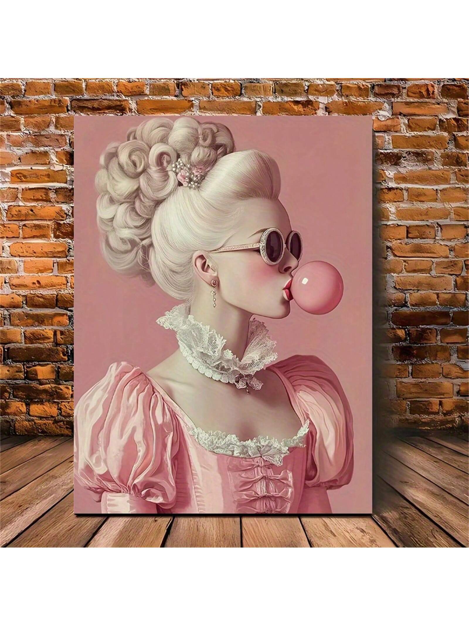 Add a pop of fun to any space with our Antique Bubble Gum Portrait Canvas Art. With its retro pink design, it's perfect for parties and celebrations. Guaranteed to make you and your guests smile!