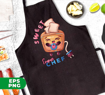 Cute Chef Gift, Custom Name, Custom Chef Name, Digital Files, Png Sublimation