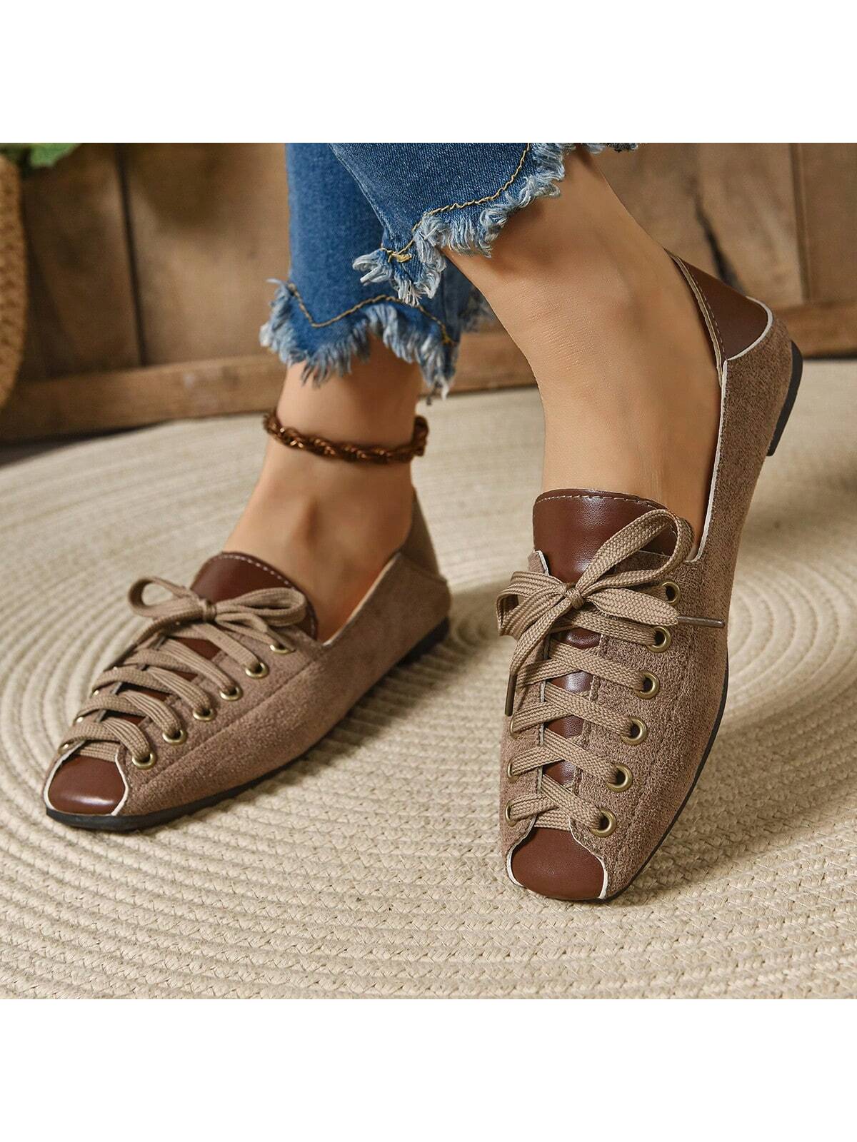 Step into autumn with a playful twist wearing these retro brown flat slip-on shoes. Designed for casual outdoor fun, they offer breathable comfort that keeps your feet happy all day long. Easy to slip on and off, they’re perfect for adventures where style meets ease. Embrace the season with footwear that’s as spirited as you are!