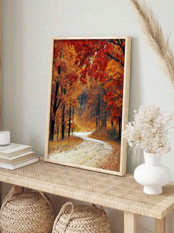 Step into the cozy charm of fall with this vibrant forest trail canvas, capturing autumn’s golden glow and crisp air. Perfect for brightening any home or studio, it brings a playful touch of nature right to your walls. Let the colorful leaves and winding path spark your imagination and set a joyful mood all season long.