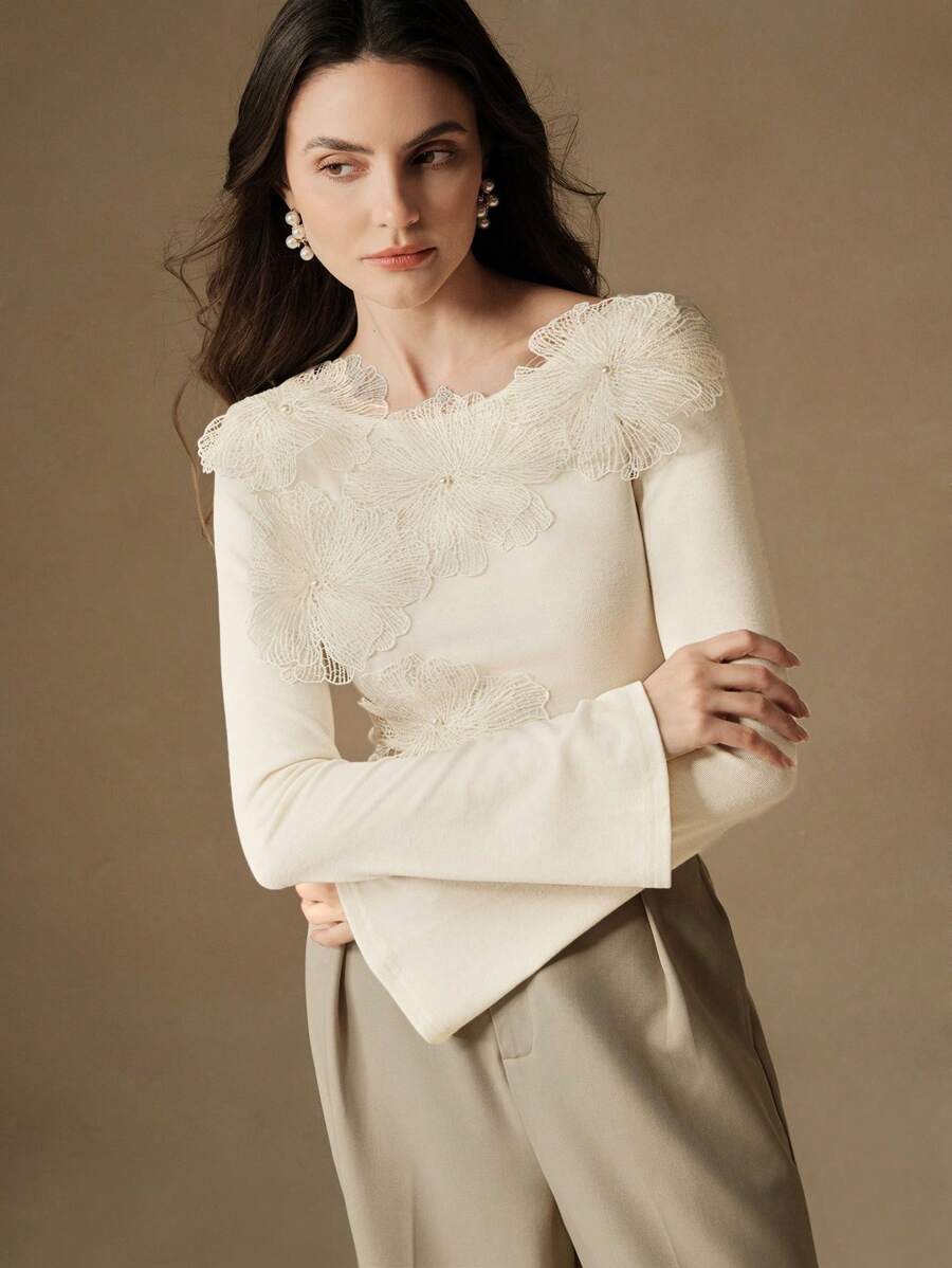 Bloom into the season with this charming 3D flower embroidered tee! Featuring dimensional floral details that pop right off the fabric, it's the perfect cozy layer for autumn and winter days. The relaxed fit keeps things casual and comfortable, while the intricate embroidery adds a touch of botanical flair to your everyday wardrobe. Whether you're grabbing coffee or hanging with friends, this tee brings effortless style with a playful twist.