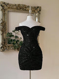 Turn heads all night with this Avant-Garde Red Sequin Mini Dress. Its strapless, off-shoulder design perfectly blends bold style and party-ready glamour. Dazzle under the nightclub lights, feeling confident and effortlessly chic wherever you go. Perfect for those who love to sparkle and dance the night away!