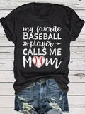 Show off your pride as a Baseball Mom with this casual tee! Featuring the phrase 