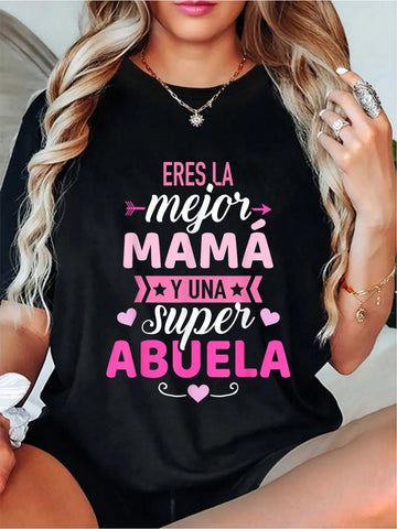 Celebrate love and family with our Best Mom & Super Grandma t-shirt! Show off your playful side while honoring the amazing mother and grandmother in your life. Perfect for any occasion, this shirt is a fun and loving way to express your appreciation.