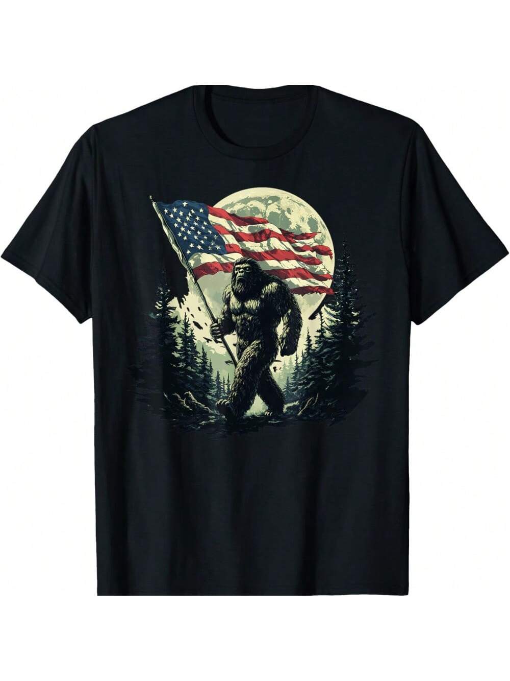 Celebrate your independence with a twist! This Bigfoot American Flag T-Shirt combines patriotic pride with a playful Sasquatch design, perfect for 4th of July festivities. Comfortable and eye-catching, it’s a fun way to stand out while showing your love for the USA and the mysterious legend of Bigfoot. Ideal for barbecues, parades, or casual summer days.