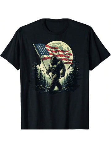 Celebrate your independence with a twist! This Bigfoot American Flag T-Shirt combines patriotic pride with a playful Sasquatch design, perfect for 4th of July festivities. Comfortable and eye-catching, it’s a fun way to stand out while showing your love for the USA and the mysterious legend of Bigfoot. Ideal for barbecues, parades, or casual summer days.