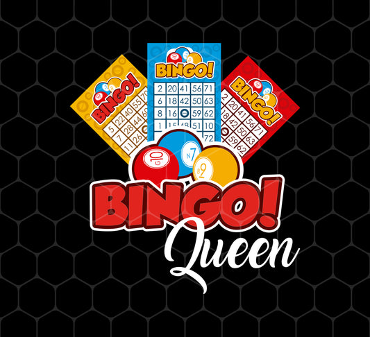 Bingo Queen, Get The Prize, Win The Game, I Am Bingo Queen, Png Printable, Digital File