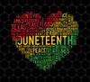 Black History, Juneteenth Heart, Afro American Afric, Love Black, Png Sublimation, Digital File