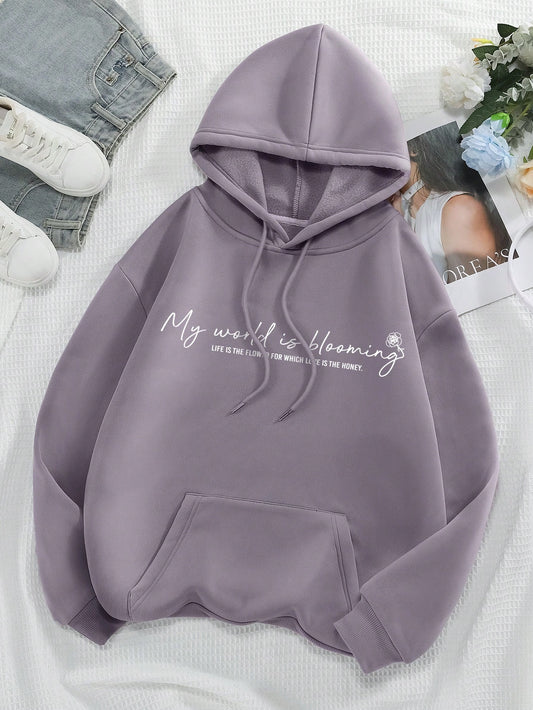 Wrap yourself in ultimate coziness with our Blooming Dreams Graphic Thermal Hoodie. Featuring a kangaroo pocket for added warmth and convenience, this hoodie also boasts a unique floral design for a touch of style. Stay warm and fashionable this season with our must-have hoodie.