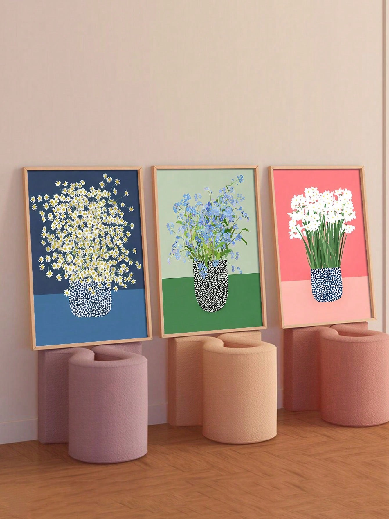 Add a touch of elegance to your home décor with Blooming Serenity, a 3-piece frameless floral canvas art set. This beautiful set will create a serene and calming atmosphere in any room. Perfect for those looking for a unique and stylish way to bring nature indoors.