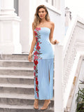 Step into sunshine and style with this Blue Floral Print Backless Bodycon Dress. Its vibrant floral pattern and flirty backless design make it the ultimate pick for summer vacations. Hugging your curves with a comfortable fit, this dress lets you enjoy warm days and balmy nights with playful confidence. Perfect for beach strolls, sunset dinners, or spontaneous adventures, it’s your go-to for effortless, sun-kissed charm.