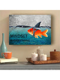 Elevate your home or office decor with our Blue and Goldfish Shark Canvas Wall Art. Featuring inspiring quotes, this canvas art adds a touch of inspiration and motivation to any space. With its bold colors and unique design, this canvas art is perfect for adding a splash of personality to your walls.