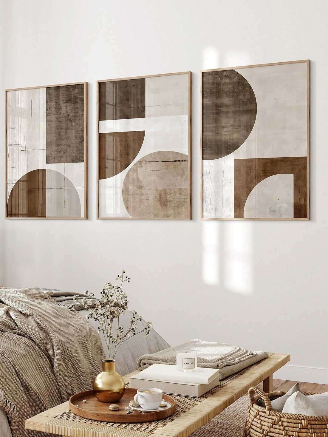 Add a splash of free-spirited charm to any space with this Bohemian Abstract Canvas Art Set. Featuring three vibrant, framed pieces ready to hang, it effortlessly brightens your living room, bedroom, or office with playful colors and whimsical designs. Perfect for those who love a touch of artistic flair without the fuss—just unpack, hang, and enjoy the lively vibe!