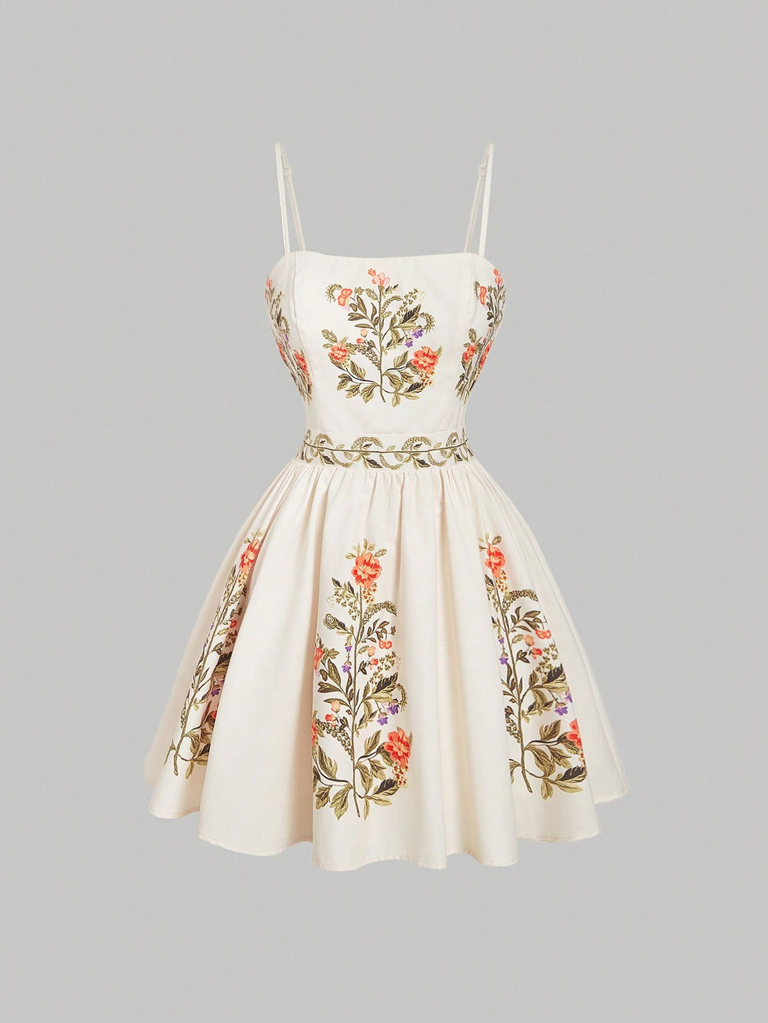 Effortlessly embody bohemian bliss with this printed slip mini dress. Perfect for summer, the spaghetti straps add a touch of femininity while the print adds a fun and playful element. Stay cool and stylish in this must-have dress.