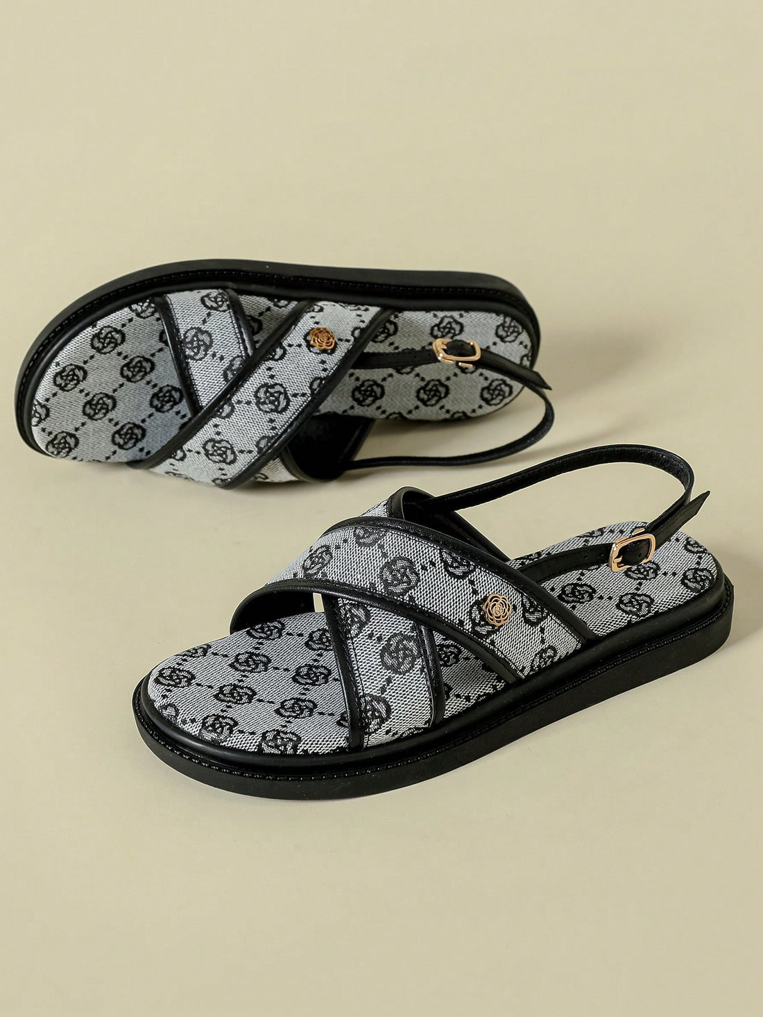 Add a touch of whimsy to your summer wardrobe with our Bohemian Chic sandals. Featuring a retro floral print and thick sole for added comfort, these buckle strap sandals are perfect for summer fun. Enjoy a playful and stylish look with every step!