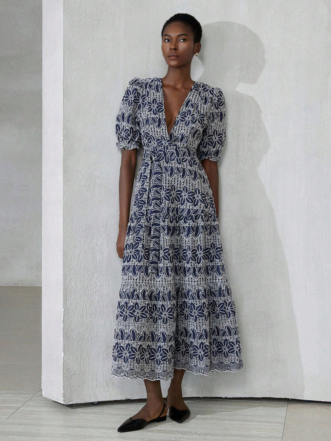 Embrace summer vibes with this Bohemian Embroidery Floral Print Dress. Featuring a flirty deep V-neck and whimsical petal sleeves, it’s perfect for sunny days and spontaneous adventures. The intricate floral embroidery adds a touch of artistry, making every step a breeze of style and comfort. Let your playful spirit shine effortlessly in this light, breezy dress made for carefree moments.