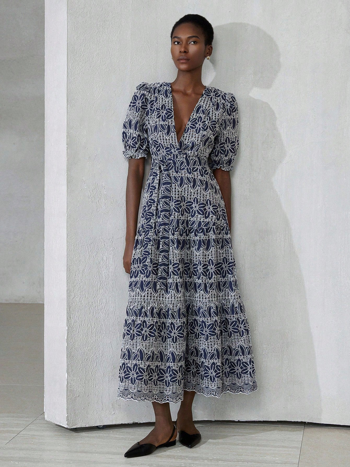 Embrace summer vibes with this Bohemian Embroidery Floral Print Dress. Featuring a flirty deep V-neck and whimsical petal sleeves, it’s perfect for sunny days and spontaneous adventures. The intricate floral embroidery adds a touch of artistry, making every step a breeze of style and comfort. Let your playful spirit shine effortlessly in this light, breezy dress made for carefree moments.