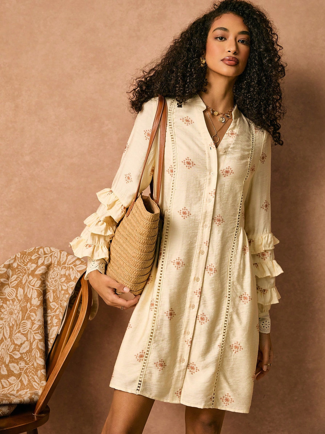 Introducing our new Bohemian Floral Ruffle Mini Dress – the perfect outfit choice for all your spring beach vacations! This playful dress features a vibrant floral pattern and playful ruffles, making it a fun and stylish addition to your wardrobe. Get ready to turn heads and soak up some sun with this must-have dress!