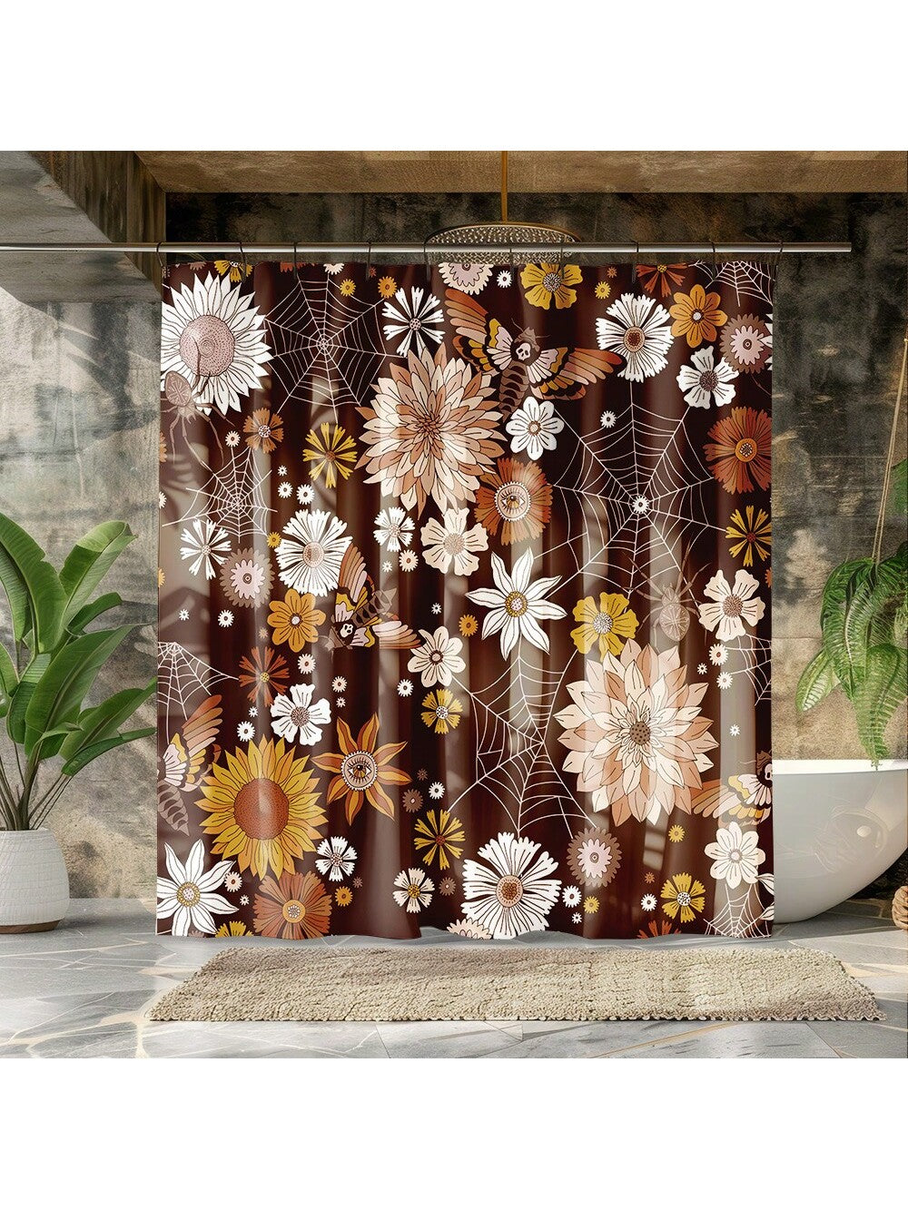 Add a touch of whimsy and style to your bathroom with our Bohemian Heart Prints Waterproof Shower Curtain. Perfect for upgrading your Valentine's Day decor, this curtain is both functional and fashionable. Say goodbye to pesky leaks and hello to a whole new level of chic!