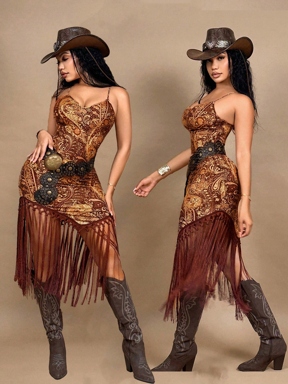 Step into summer with this playful Boho-Chic backless cami dress, featuring a breezy fringed hem that dances with every move. Perfect for festivals and concerts, its lightweight design keeps you cool while turning heads. Embrace effortless style and freedom in this flirty dress made for sunny days and fun nights.