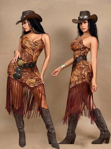 Step into summer with this playful Boho-Chic backless cami dress, featuring a breezy fringed hem that dances with every move. Perfect for festivals and concerts, its lightweight design keeps you cool while turning heads. Embrace effortless style and freedom in this flirty dress made for sunny days and fun nights.