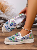 Step into summer with these Boho Chic Embroidered Casual Sport Shoes for Women! Featuring vibrant embroidery and a comfortable fit, they add a playful touch to any outfit. Perfect for casual days or light activities, these shoes blend style and ease effortlessly. Let your feet do the talking with a splash of bohemian flair!