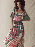 Embrace your free spirit in our Boho Chic Floral Dress! Twirl through tea parties and countryside adventures with playful ruffled sleeves that dance in the breeze. The vibrant floral print captures bohemian magic while the comfortable fit keeps you feeling fabulous from sunrise picnics to sunset strolls. Your perfect companion for making memories in style!