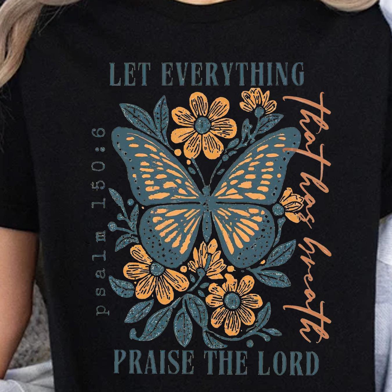 Introducing Boho Chic's 'Let Breathe the Lord' women's cotton print t-shirt. Made from high-quality cotton, this shirt offers comfort and breathability, perfect for everyday wear. The bohemian-inspired print on the shirt adds a unique touch, making it a stylish addition to any wardrobe. Show your faith and fashion sense with this one-of-a-kind t-shirt.