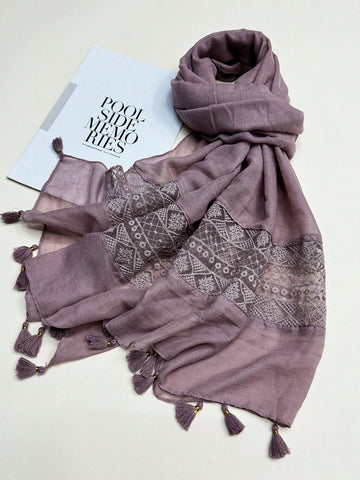 Introducing the Boho Chic Patchwork Scarf - the must-have accessory for summer! Made with a unique patchwork design, this scarf is both stylish and versatile, allowing you to create endless looks with just one piece. Perfect for any bohemian fashion lover, this scarf is a must-have for the summer season.