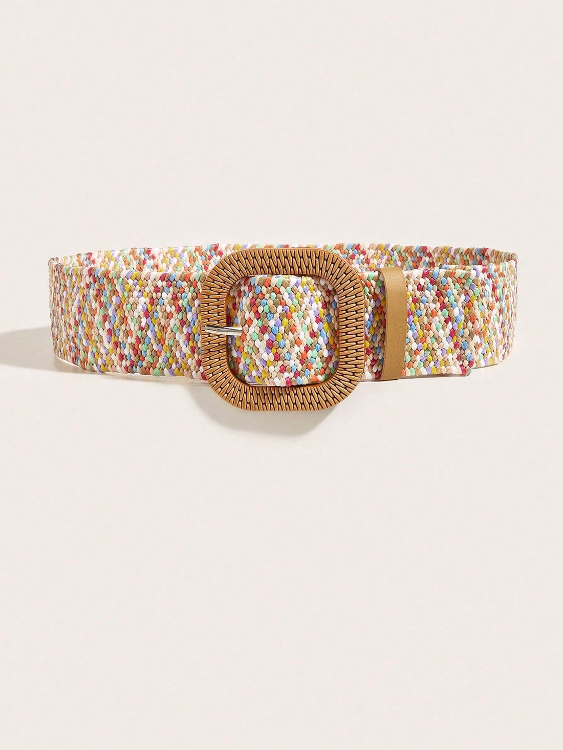 Elevate your holiday style with our Boho Chic Square Buckle Woven Belt. The intricate woven design and stylish square buckle add a touch of bohemian flair to any outfit. Perfect for adding a unique and trendy touch to your seasonal looks.