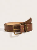 This Boho Chic Vintage Handmade Studded PU Leather Belt is the perfect accessory for adding a touch of bohemian flair to any outfit. Handmade with high-quality PU leather and adorned with stylish studs, this belt is both fashionable and functional. Elevate your style and add some vintage charm with this unique piece.