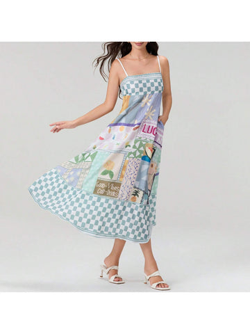 Unleash your inner bohemian with our Boho Chic: Women's Floral Strappy Maxi Dress. Perfect for effortless summer style, this dress features a stunning floral print and strappy design. Embrace a carefree, whimsical vibe with this must-have addition to your wardrobe.