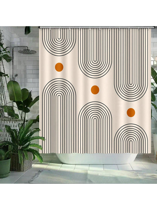 Add a touch of bohemian mid-century style to your bathroom with our Boho Mid-Century Abstract Shower Curtain. This 72x72 inch curtain features a waterproof design and comes with hooks for easy installation. Elevate your shower experience with this stylish and functional curtain.