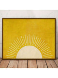 Transform your walls into a serene escape with this stunning boho sunrise-sunset canvas art. Featuring soft, minimalist brushstrokes and warm gradient hues, it captures that perfect moment between day and night. The frameless design keeps things clean and modern, making it the ideal accent piece for bedrooms, living rooms, or any space craving a touch of zen. No fuss, no frame—just pure, effortless vibes that'll have your guests asking where you found such a gem.