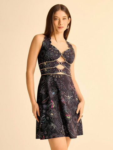 Step into sunshine and carefree vibes with this Boho Tropical Mini Dress! Adorned with playful coconut trees and vibrant parrots, it’s perfect for your next beach getaway or casual day out. Lightweight and breezy, it keeps you cool while bringing fun, tropical charm to your wardrobe. Easy to wear and effortless to style, this dress invites you to embrace the island spirit wherever you go.