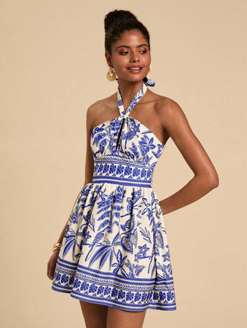 Embrace summer vibes with this Boho Tropical Plant Print Dress! Lightweight and flowy, it’s your go-to for casual days or beach vacations. The vibrant tropical pattern brings a fun, carefree spirit to your wardrobe, while the comfortable fit lets you move and relax with ease. Perfect for sunny adventures or laid-back strolls, it adds an effortless splash of vacation style wherever you go.