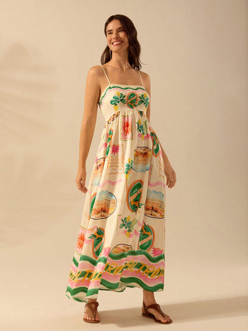 Get ready to stun this summer in our Boho Tropical Print Long Slip Dress! Featuring a vibrant print and a flattering fit, this dress is perfect for all your vacation adventures. Stay cool and stylish all season long.