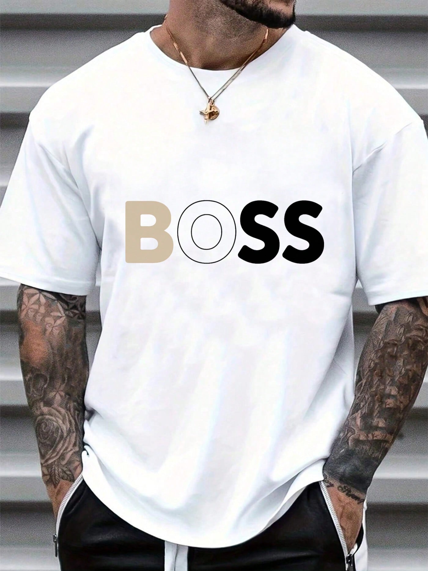 Be the boss of your summer style with our Bold BOSS Graphic Unisex Cotton T-Shirt. Made with soft cotton, this shirt is the perfect essential for staying cool and comfortable in the summer. With a bold graphic design, you'll stand out in the best way possible. Now that's what we call bossing it!